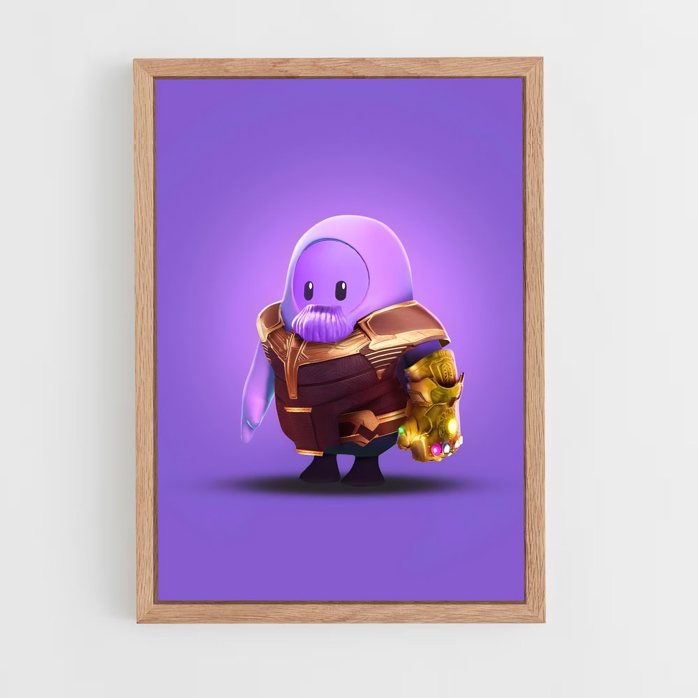 Poster L'Avantage Doré – affiche Fall guys (vue 4)